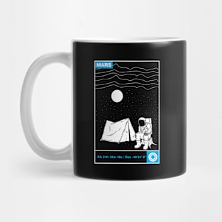 Camping on White Mars Mug